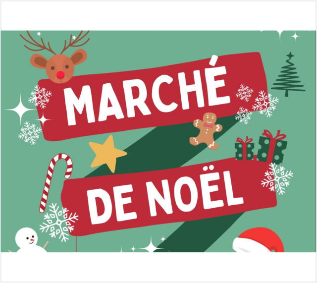 Préparation du marché de Noël